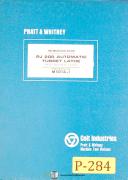 Pratt & Whitney-Pratt & Whitney PJ200, Automatic Turret Lathe, Instructions Manual 1966-PJ200-01